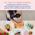 Easyboxes 3-Compartment Food Containers 8-Piece Set