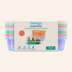 Easyboxes 3-Compartment Food Containers 8-Piece Set