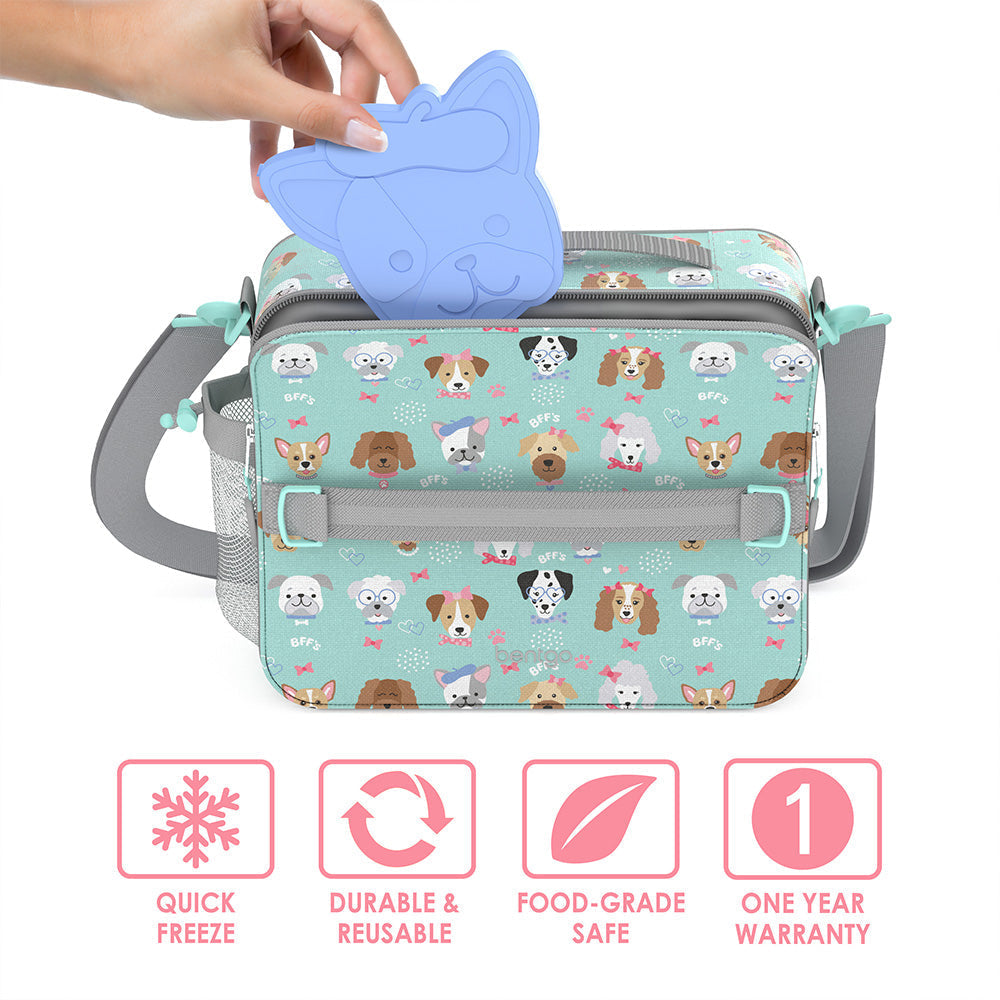 Kids Prints Lunch Box, Lunch Bag, & Ice Packs